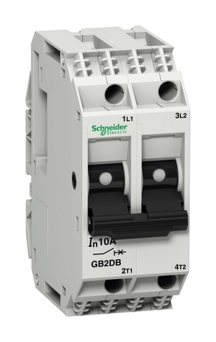 Автоматический выключатель Schneider Electric TeSys GB2 2P 3А 1.5кА, GB2DB08
