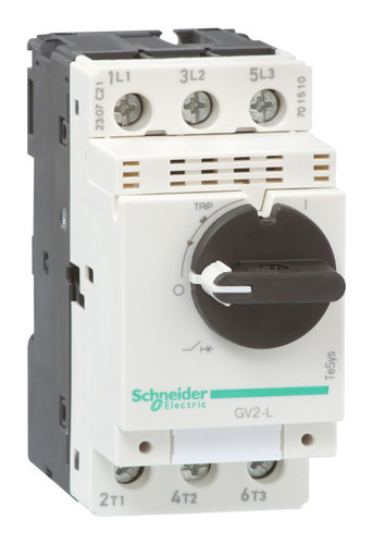 Силовой автомат для защиты двигателя Schneider Electric TeSys GV2 0.4А 3P, магнитный расцепитель