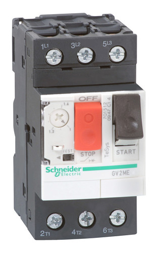 Силовой автомат для защиты двигателя Schneider Electric TeSys GV2 1А 3P, термомагнитный расцепитель