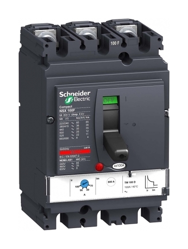 Силовой автомат Schneider Electric Compact NSX 100, TM-D, 25кА, 3P, 40А