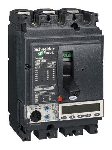Силовой автомат Schneider Electric Compact NSX 100, Micrologic 5.2 A, 50кА, 3P, 100А
