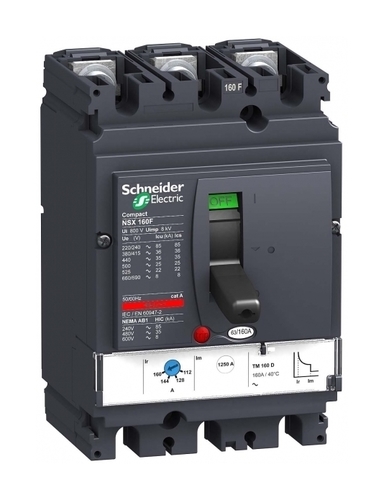 Силовой автомат Schneider Electric Compact NSX 250, TM-D, 25кА, 3P, 100А