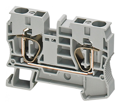 Клеммник пружинный проходной Schneider Electric Linergy TR 10 мм², серый, NSYTRR102