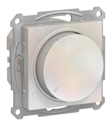 Светорегулятор поворотно-нажимной ATLASDESIGN, 315 Вт, для LED 7-157 Вт/ВА, жемчуг