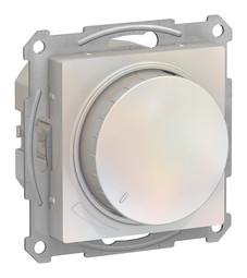 Светорегулятор поворотно-нажимной ATLASDESIGN, 630 Вт, для LED 10-315 Вт/ВА, жемчуг