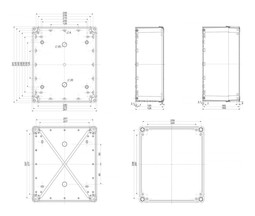 ПЛАСТ.КОРОБКА PK-UL IP66 192x164x105