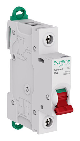 Systeme Electric Systeme9 Выключатель нагрузки (ВН) 1P 16A 230В