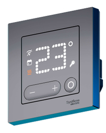 Терморегулятор умный с ZigBee, 10А, НО-контакт, 230В AtlasDesign Smart, сенсорный, датчик t° пола (внешний), с таймером, цвет - карбон